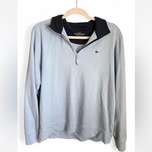 Vineyard Vines Light Gray Quarter-Zip Jacket